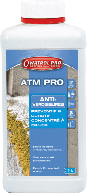 Anti-mousse Anti-Algues rouges Anti-verdissures - OWATROL - Atm Pro 1L