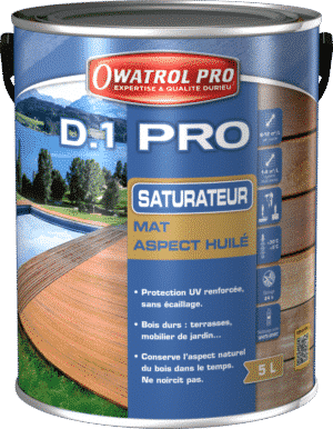 Saturateur incolore bois exotiques  - OWATROL - D1 Pro