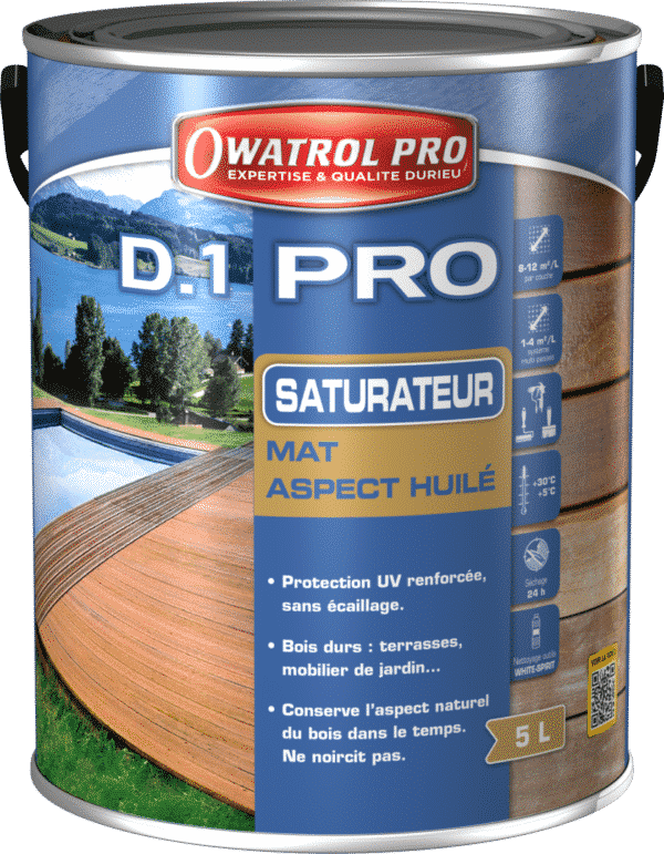 Saturateur incolore bois exotiques  - OWATROL - D1 Pro