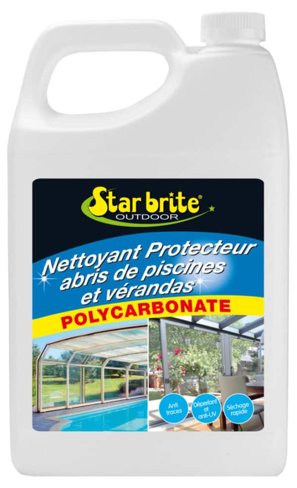 NETTOYANT PROTECTEUR ABRIS PISCINE 3.7 L - Nettoyant protecteur abris de piscines et vérandas - STARBRITE - 3,7 L