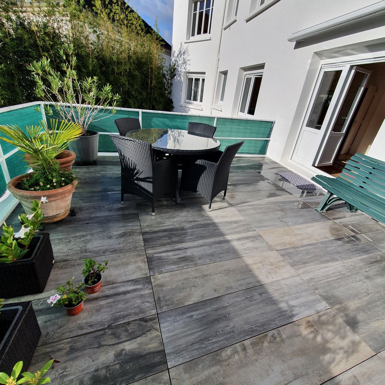 Réalisation d’une terrasse sur étanchéité en carre…